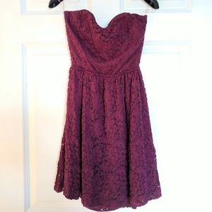 FXCHANGE Strapless Open-Back Dress (Size:S)